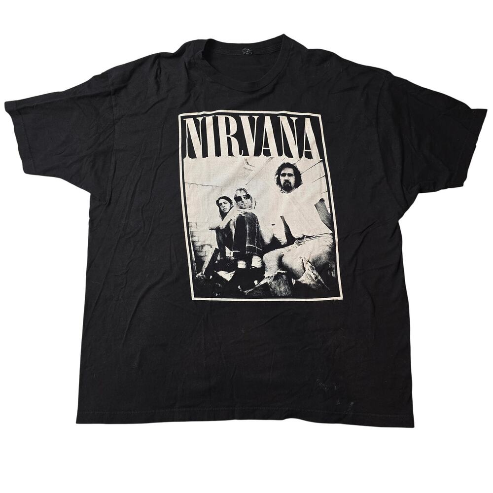 Official Merchandise Tultex Nirvana American Grunge Rock Band Tee Size XL